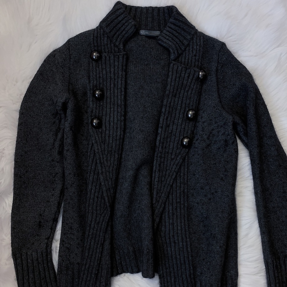 Armani exchange black thick sweater ✨